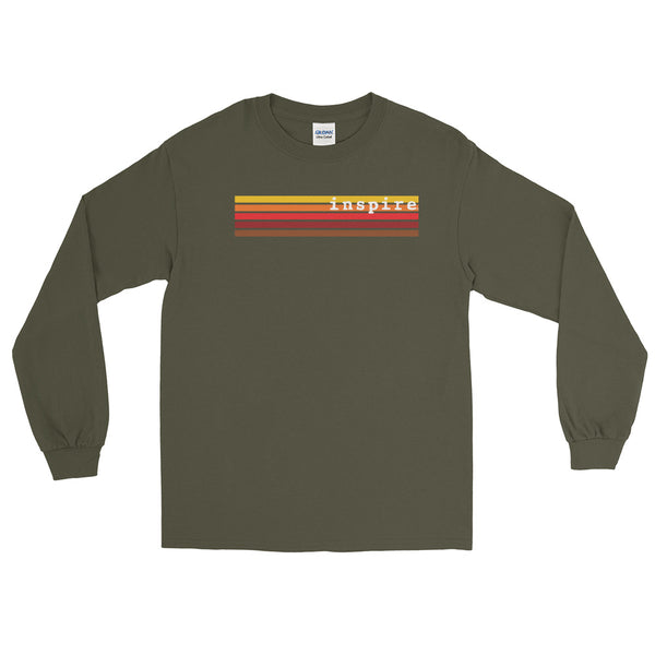 inspire Retro Stripes Unisex Long Sleeve Shirt
