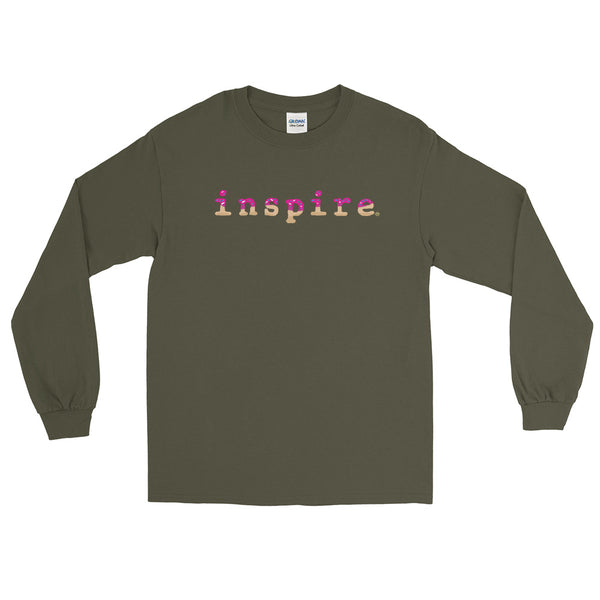 inspire Pink Doughnut Unisex Long Sleeve Shirt