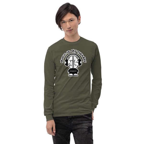 inspire Music Is My Therapy Unisex Long Sleeve Shirt