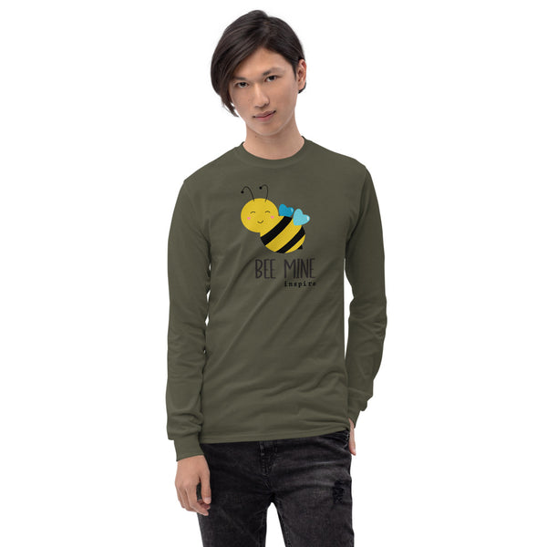 inspire Heart Bee Mine Unisex Long Sleeve Shirt