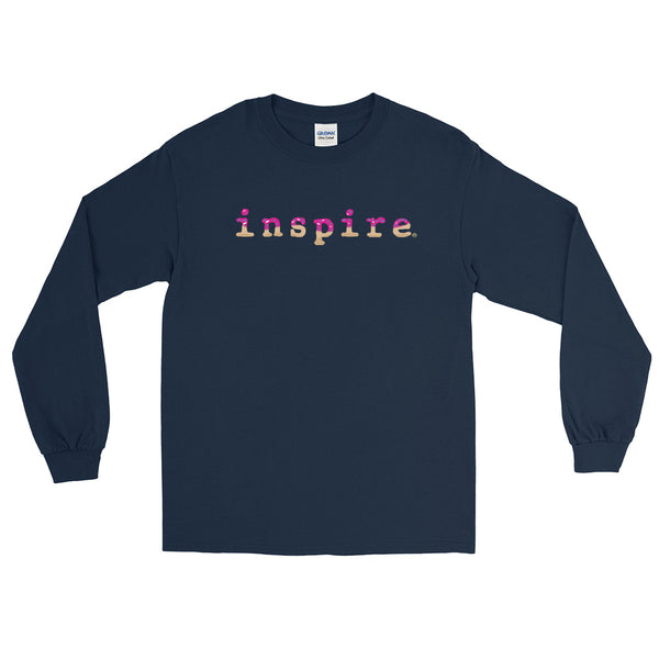 inspire Pink Doughnut Unisex Long Sleeve Shirt