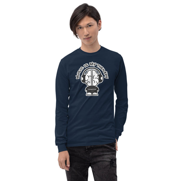 inspire Music Is My Therapy Unisex Long Sleeve Shirt