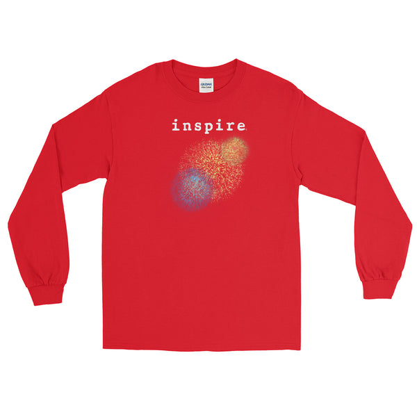 inspire Firework Unisex Long Sleeve Shirt