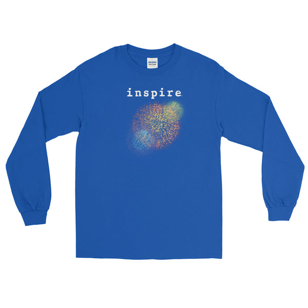 inspire Firework Unisex Long Sleeve Shirt
