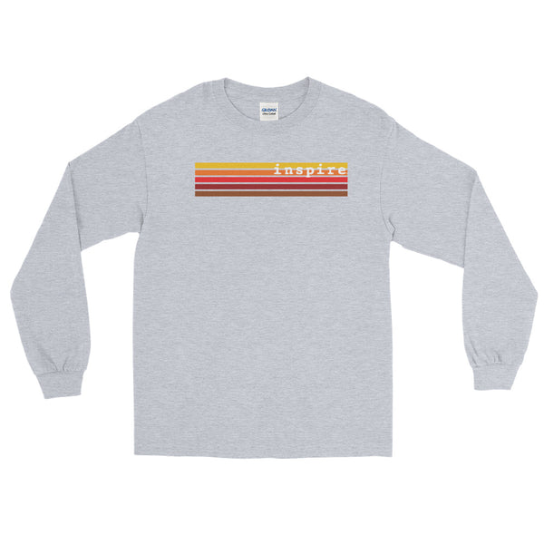 inspire Retro Stripes Unisex Long Sleeve Shirt