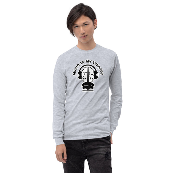 inspire Music Is My Therapy Unisex Long Sleeve Shirt