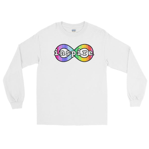 inspire Neurodiversity Awareness Rainbow Infinity Unisex Long Sleeve Shirt