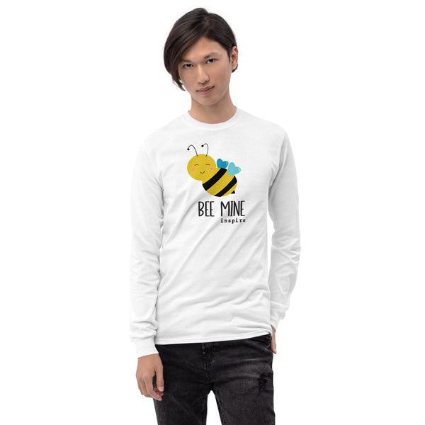 inspire Heart Bee Mine Unisex Long Sleeve Shirt