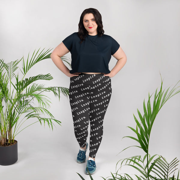 inspire Plus Size All-Over Print Leggings