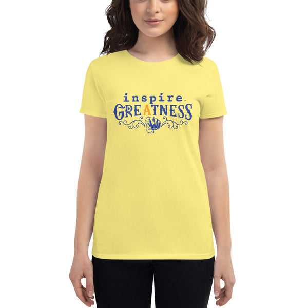 inspire Greatness Inspired By Terrance Burney Women's Short Sleeve T-Shirt