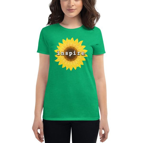 inspire Sunflower Women's Short Sleeve T-shirt