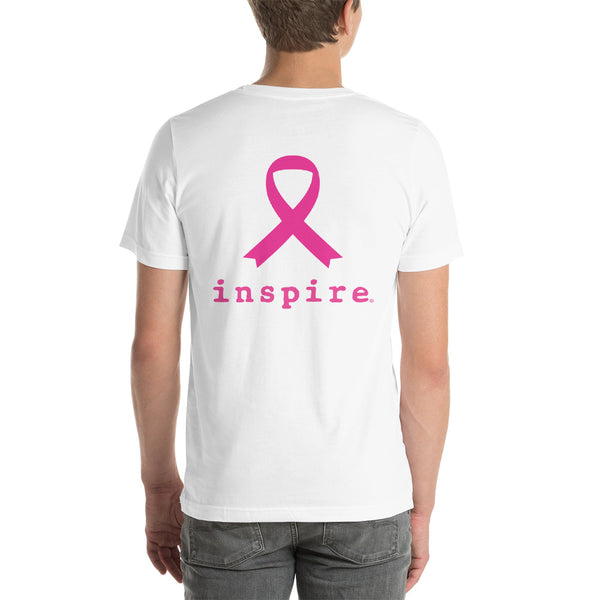 inspire Thin Blue Line Against Breast Cancer Short-Sleeve Unisex T-Shirt