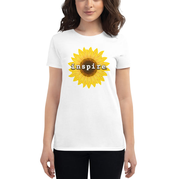 inspire Sunflower Women's Short Sleeve T-shirt