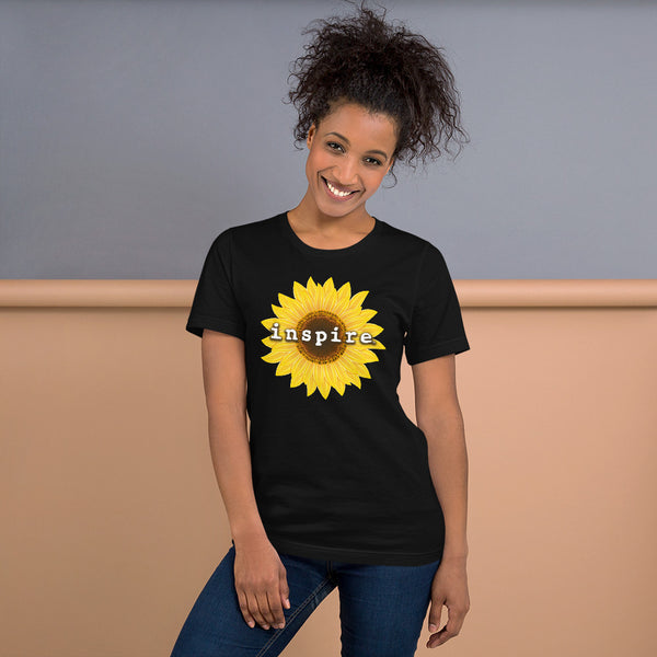inspire Sunflower Short-Sleeve Unisex T-Shirt