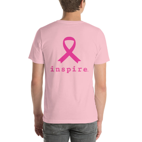 inspire Thin Blue Line Against Breast Cancer Short-Sleeve Unisex T-Shirt