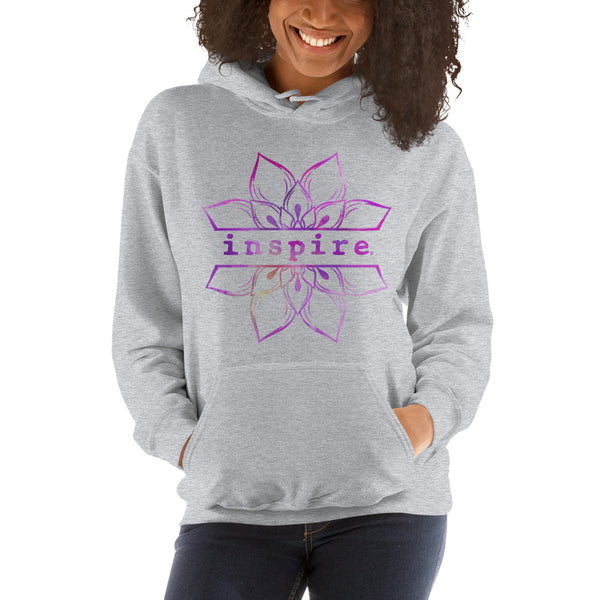 inspire Lotus Flower Unisex Hoodie