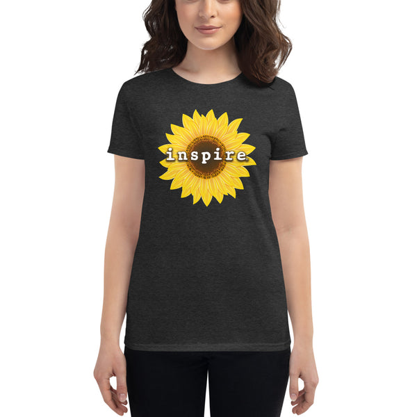 inspire Sunflower Women's Short Sleeve T-shirt