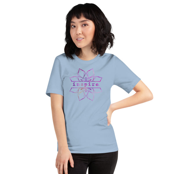 inspire Lotus Flower Short-Sleeve Unisex T-Shirt