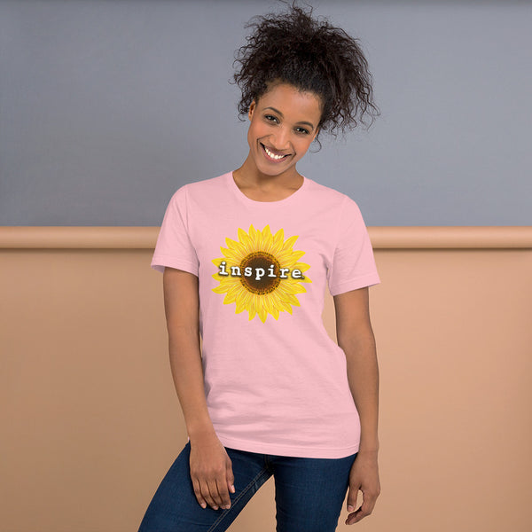 inspire Sunflower Short-Sleeve Unisex T-Shirt