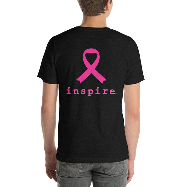 inspire Thin Blue Line Against Breast Cancer Short-Sleeve Unisex T-Shirt