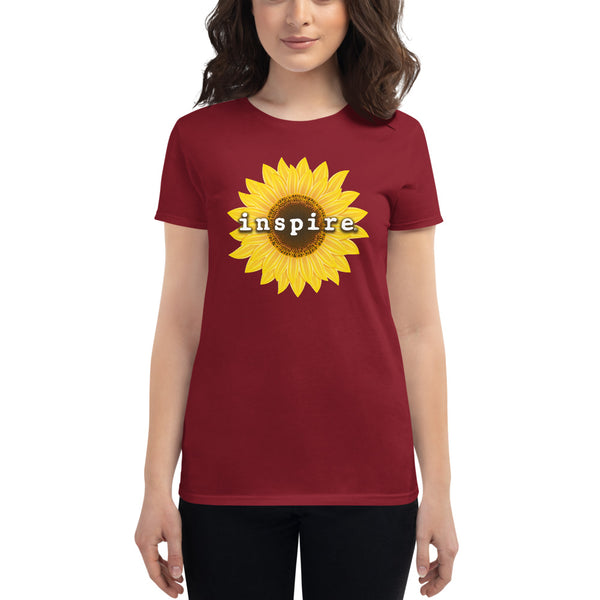 inspire Sunflower Women's Short Sleeve T-shirt