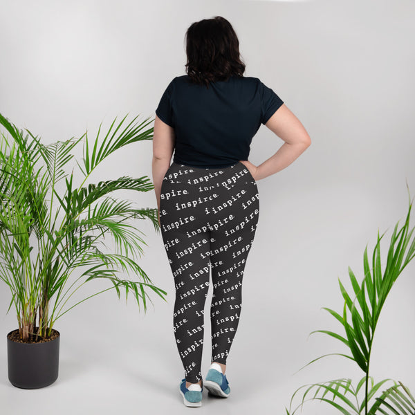 inspire Plus Size All-Over Print Leggings