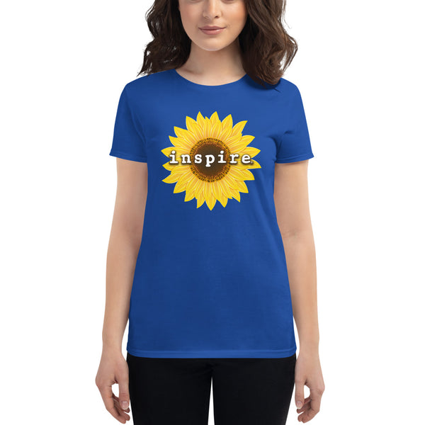inspire Sunflower Women's Short Sleeve T-shirt