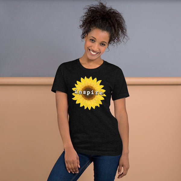 inspire Sunflower Short-Sleeve Unisex T-Shirt