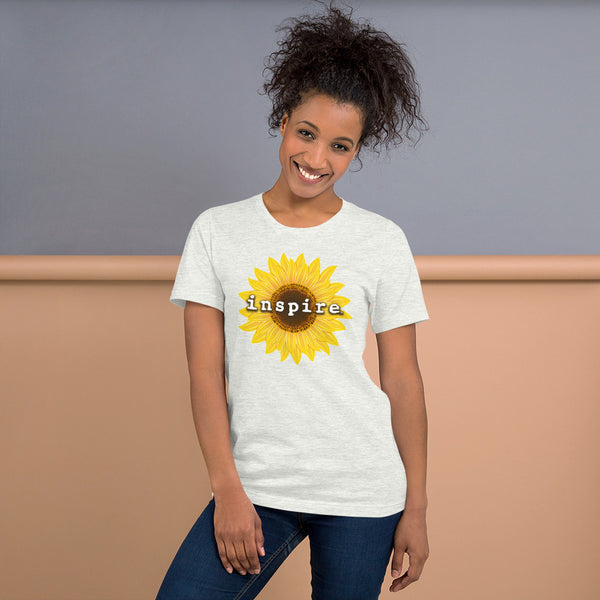 inspire Sunflower Short-Sleeve Unisex T-Shirt