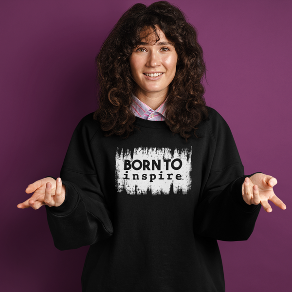 Born to inspire Grunge Unisex Crewneck