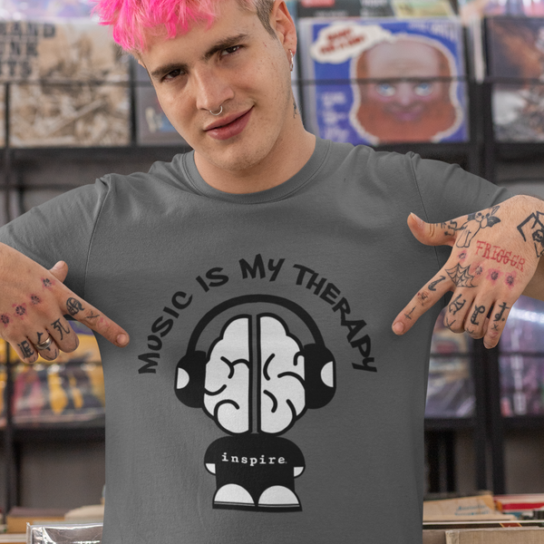inspire Music Is My Therapy Short-Sleeve Unisex T-Shirt