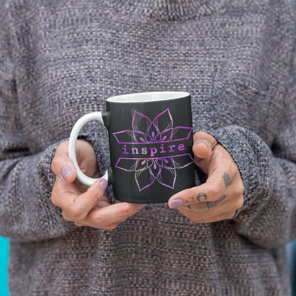 inspire Lotus Flower Coffee Mug