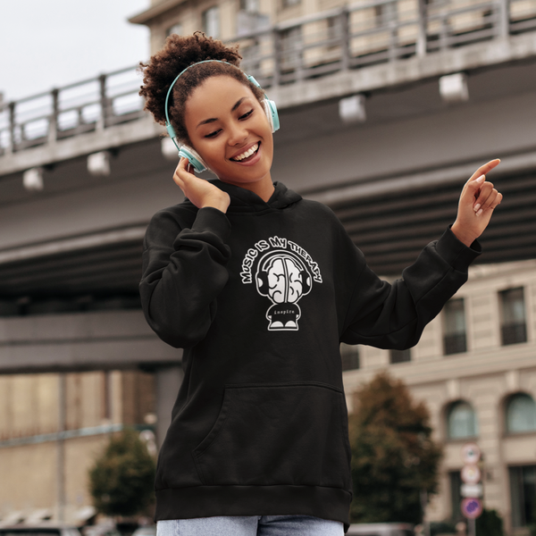 inspire Music Is My Therapy Unisex Hoodie