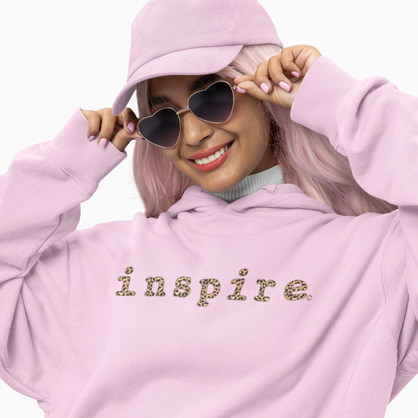 inspire Cheetah Print Unisex Hoodie