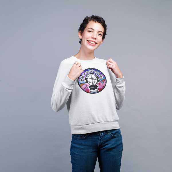 inspire Music Is My Therapy Colored Unisex Crewneck