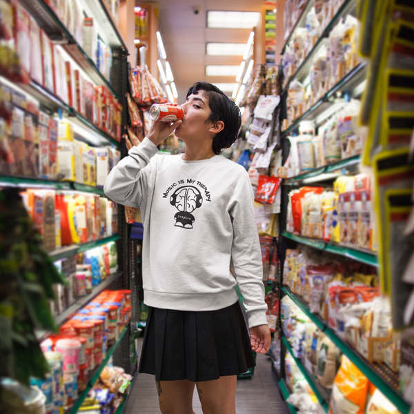 inspire Music Is My Therapy Unisex Crewneck