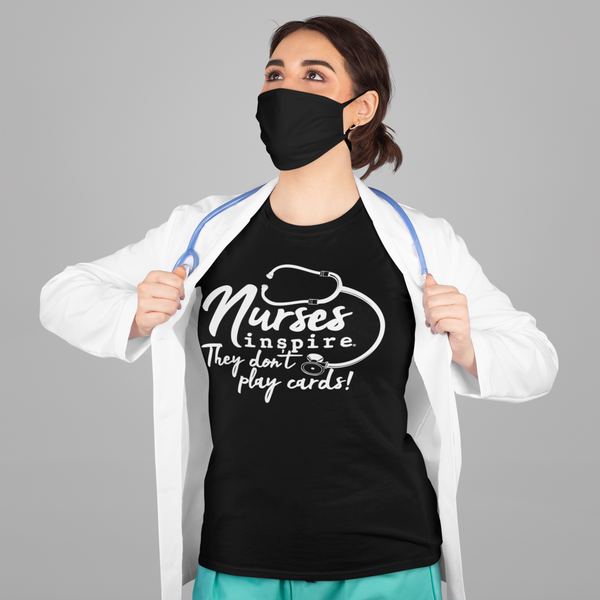 inspire Nurses They Don't Play Cards Short-Sleeve Unisex T-Shirt