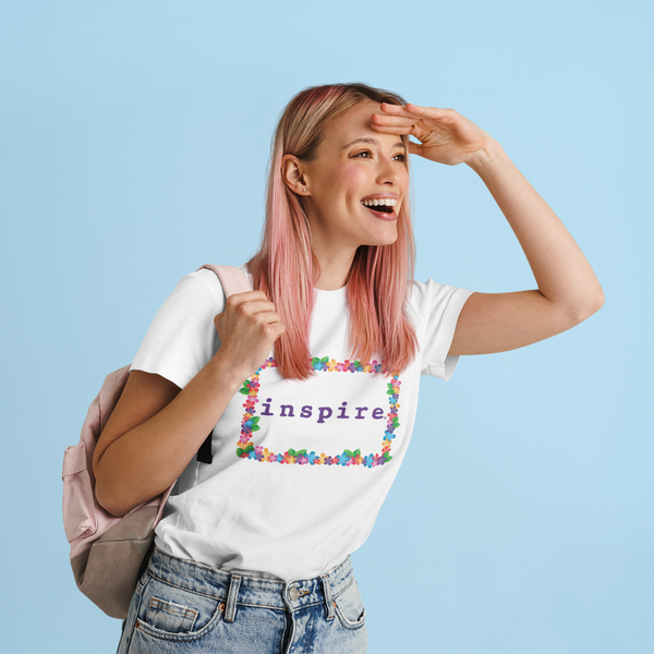 inspire Spring Flowers Short-Sleeve Unisex T-Shirt