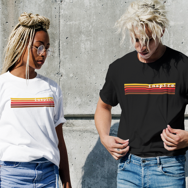 inspire Retro Stripes Short-Sleeve Unisex T-Shirt