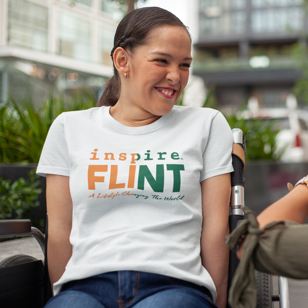 inspire Flint Green and Orange Short-Sleeve Unisex T-Shirt
