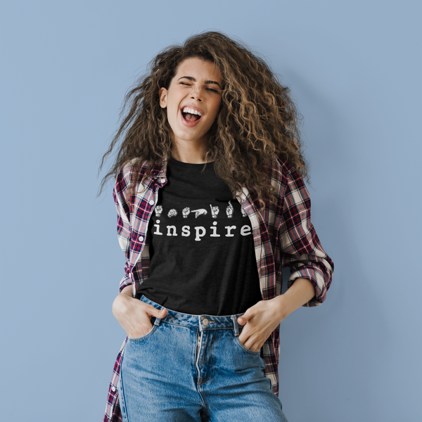 inspire ASL American Sign Language Short-Sleeve Unisex T-Shirt