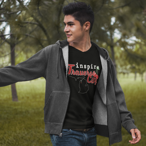 inspire Traverse City Cherry Unisex t-shirt