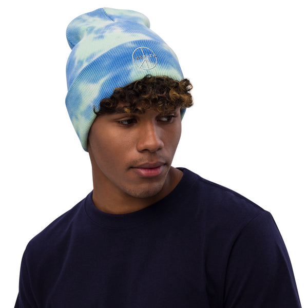 inspire Peace Sign Tie-dye beanie