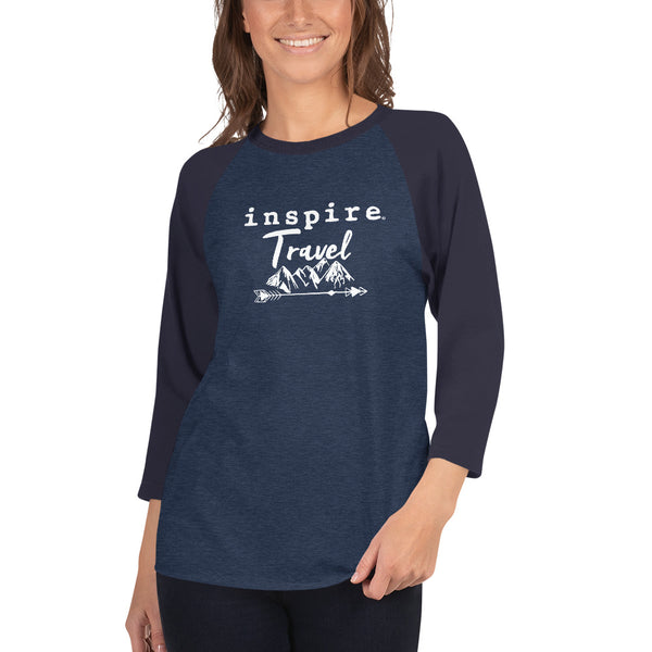inspire Travel 3/4 Sleeve Raglan Shirt