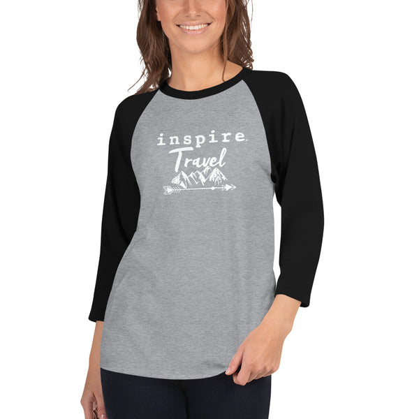 inspire Travel 3/4 Sleeve Raglan Shirt