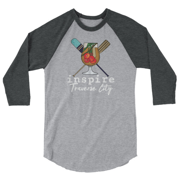 inspire Traverse City 3/4 sleeve raglan shirt