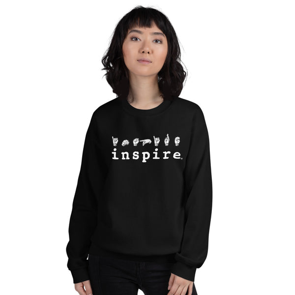 inspire ASL Sign Language Unisex Crewneck