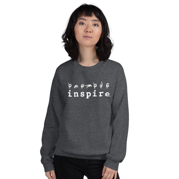 inspire ASL Sign Language Unisex Crewneck