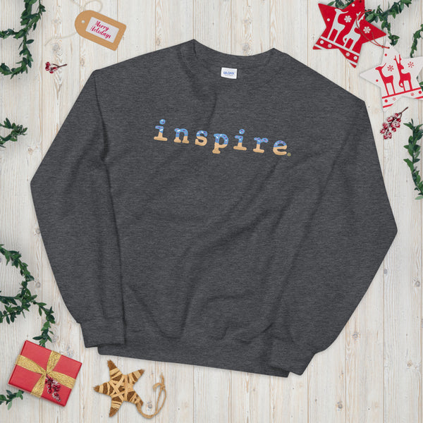 inspire Blue Doughnut Unisex Crewneck