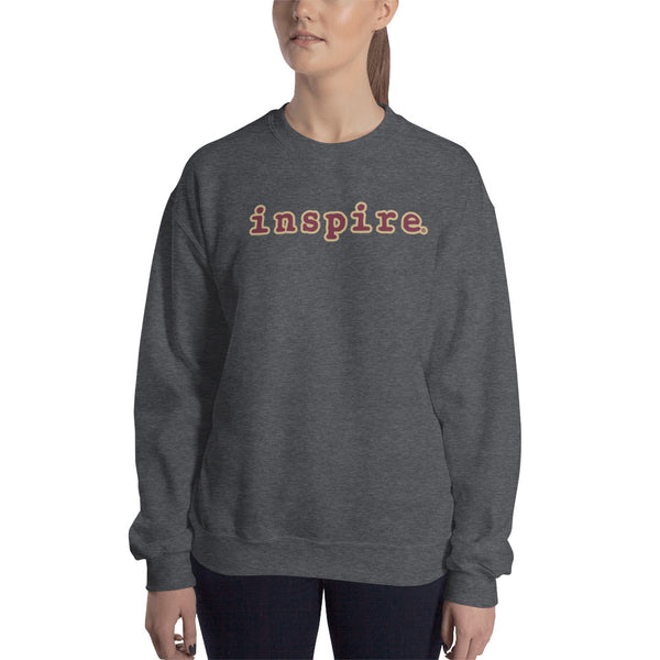 inspire Tan and Black Unisex Crewneck